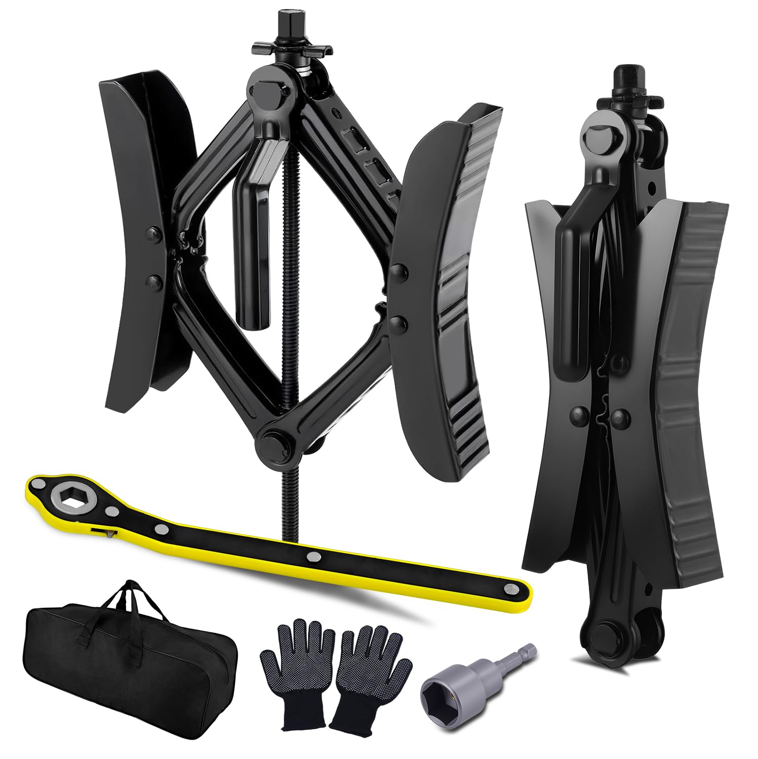 Towmax Camper Wheel Chock Stabilizers prevent movement and improve stability for parked RVs.