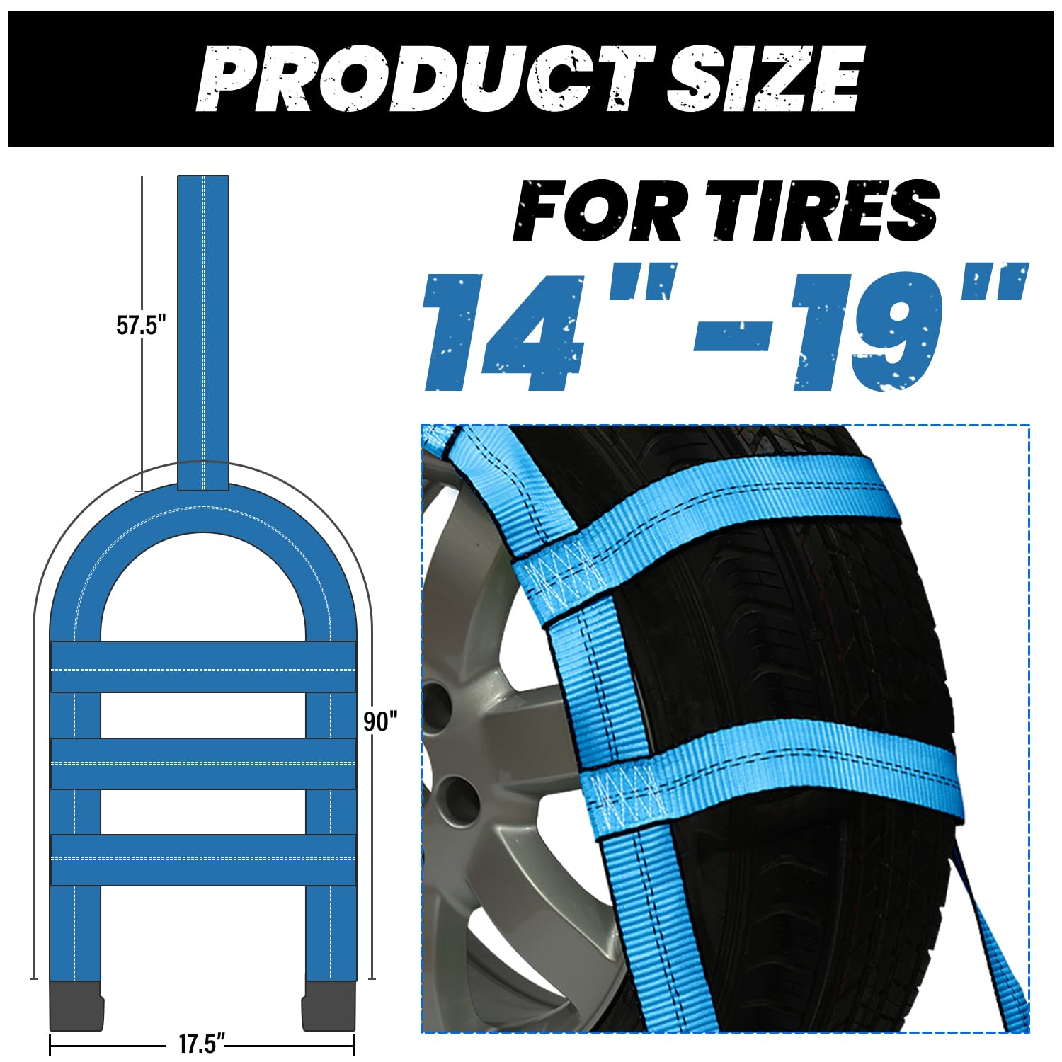 Towmax high-density 2-inch webbing provides strong, low-stretch performance.
