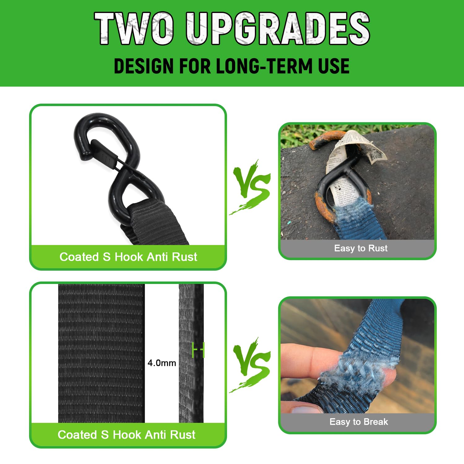 Towmax Velcro strap for quick organization after securing gear.