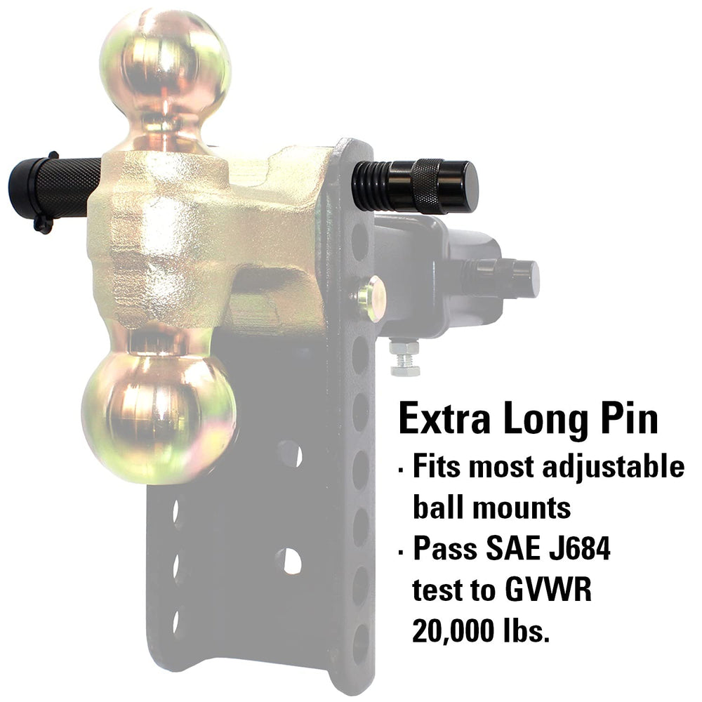 TowWorks spring clip cotter pin shown for quick safety during changes