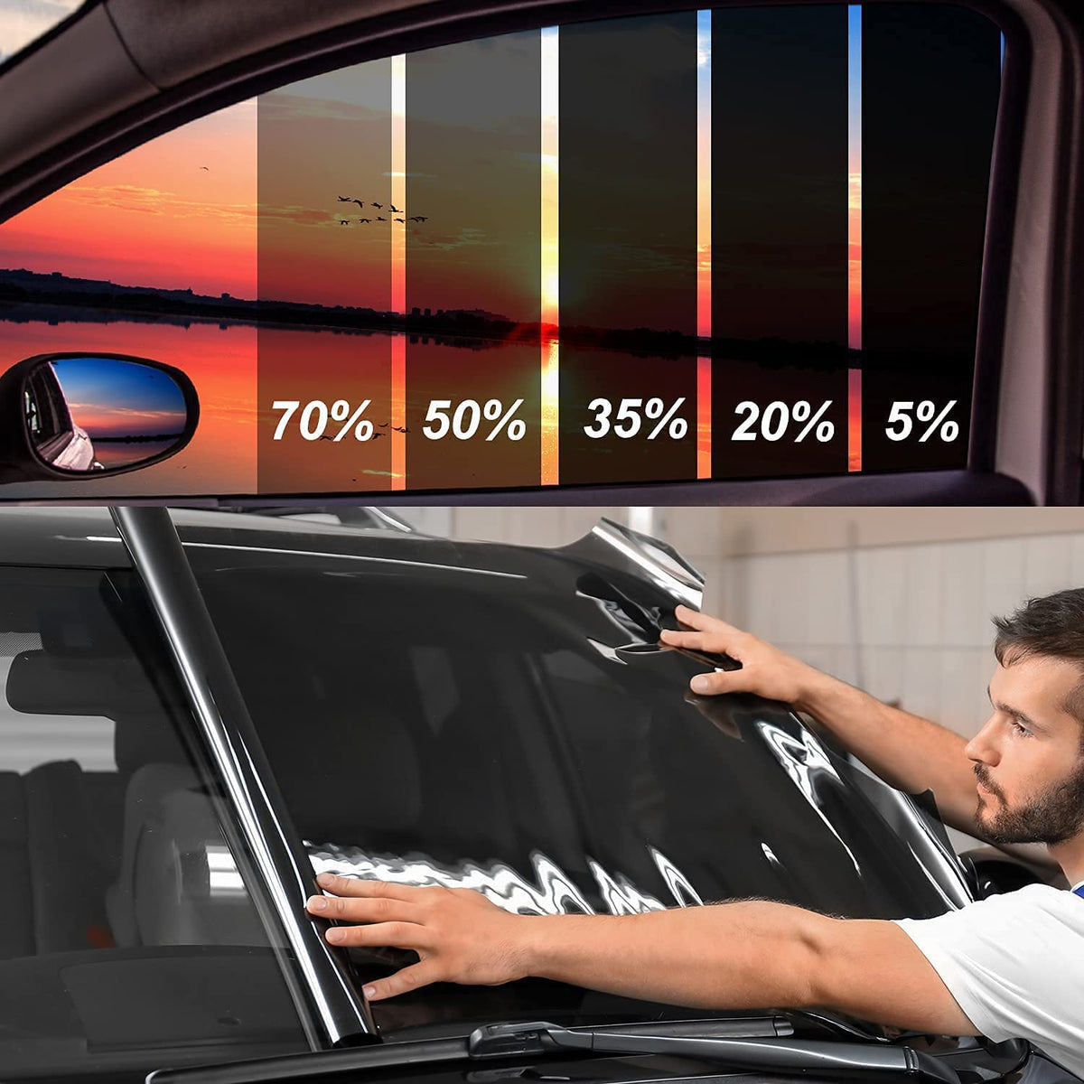 TOYOCO window tint film with 20% VLT provides privacy without compromising visibility.