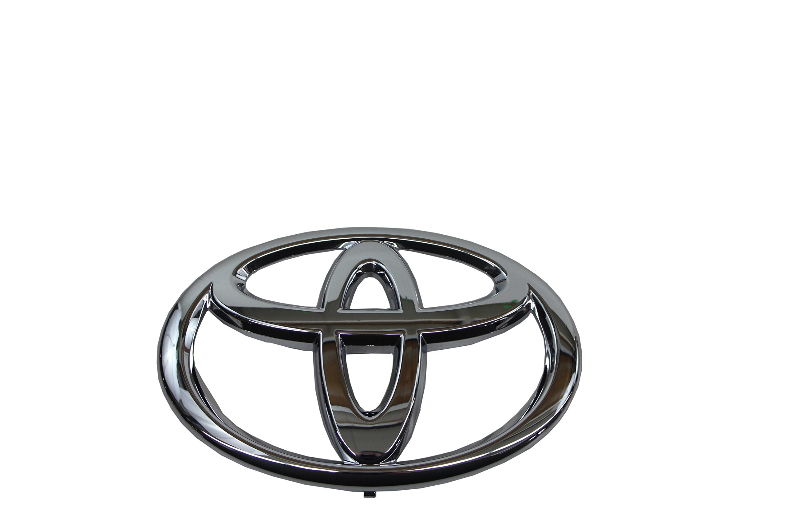 Toyota Genuine 75311-0C030 emblem front view for authentic Sequoia badge fit.