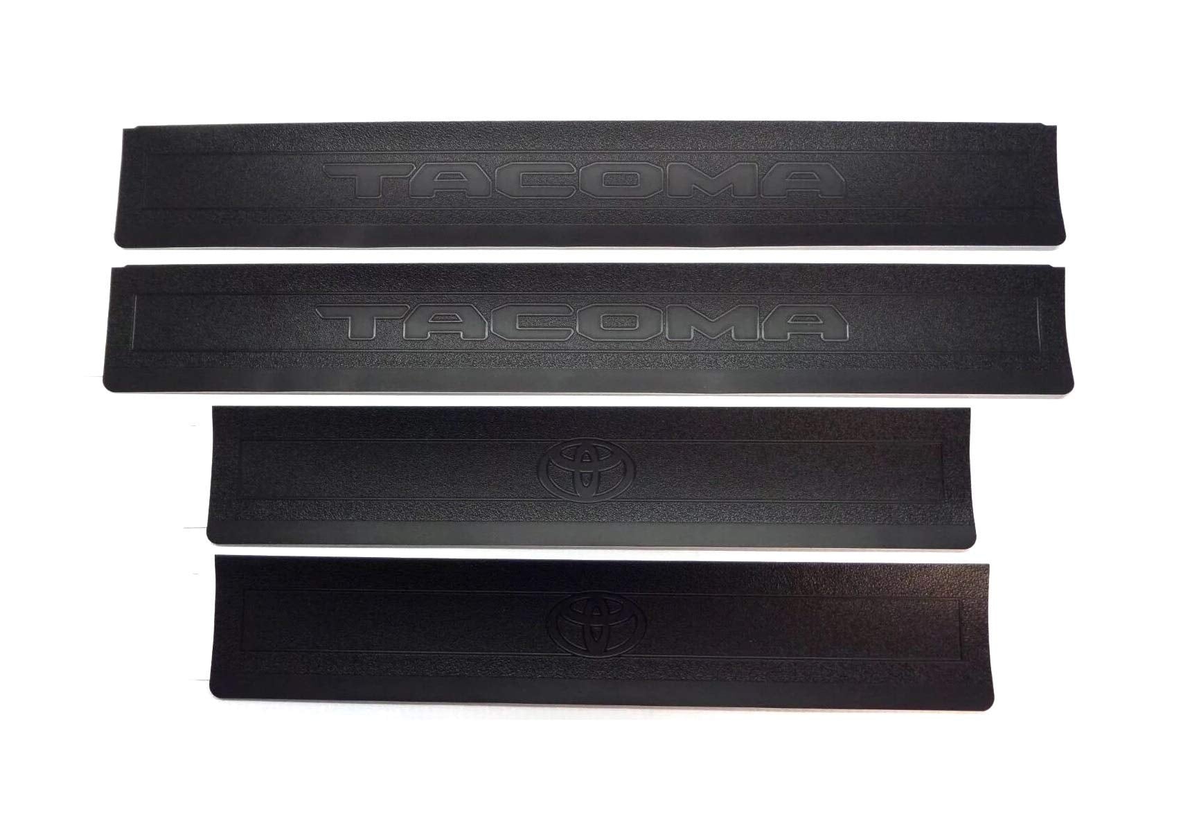 Toyota genuine DCAB Taco door sill, side view, provides durable protection and seamless installation.