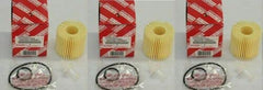 Toyota genuine oil filter and drain plug gasket 04152-YZZA1 for reliable engine sealing.