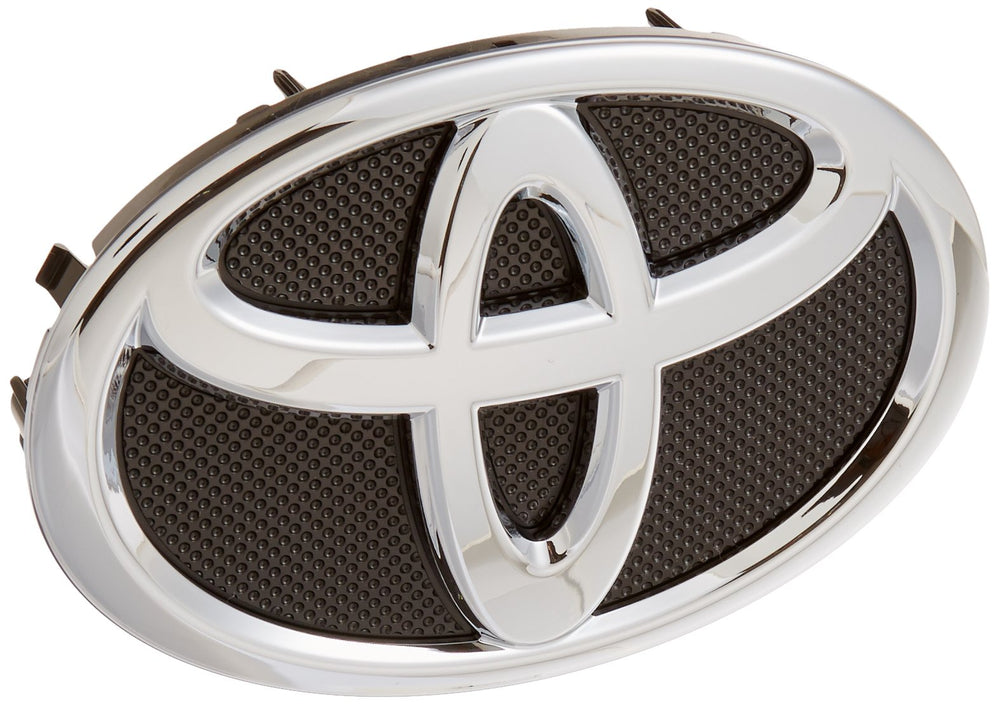 Toyota radiator emblem assembly front view with authentic badge fit and OEM quality.