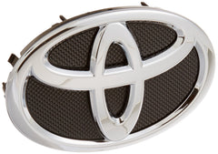 Toyota radiator emblem assembly front view with authentic badge fit and OEM quality.
