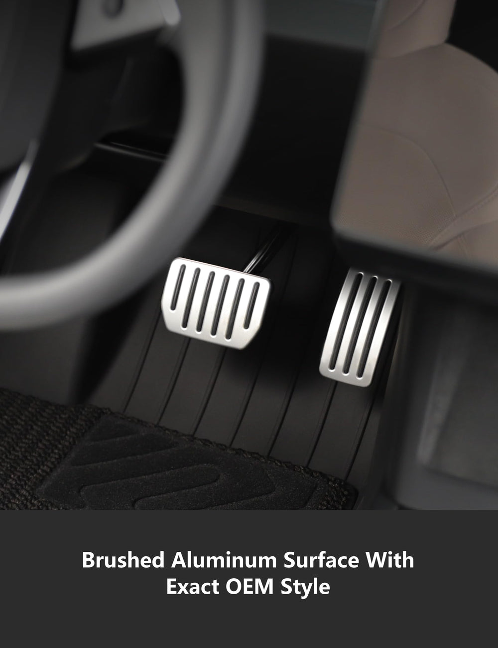 TPARTS brake pedal with self-flip lock for safer stops