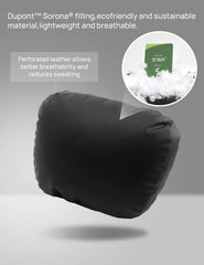 Sorona filling provides lightweight, supportive cushioning for longer trips with TPARTS pillow.
