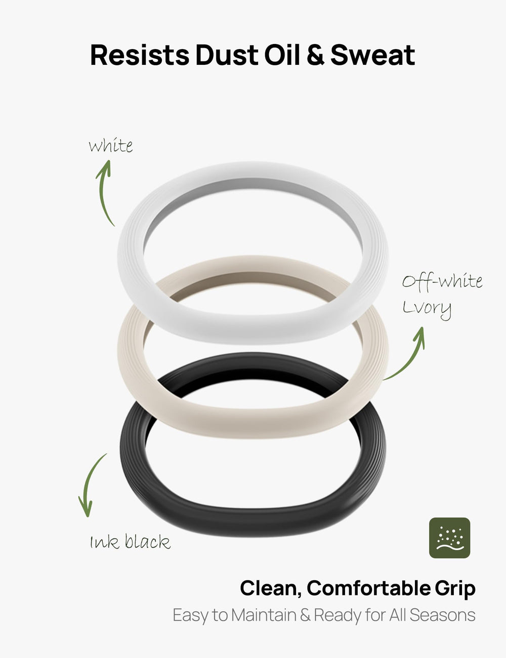 TPARTS steering wheel cover resists sweat and oil for easy cleaning and care.
