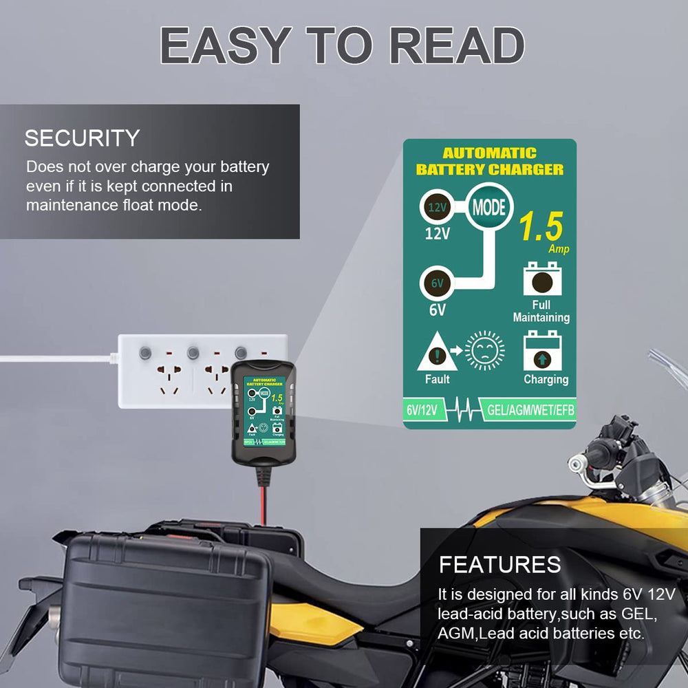 TPE charger with 72-hour timer enabling safe maintenance.