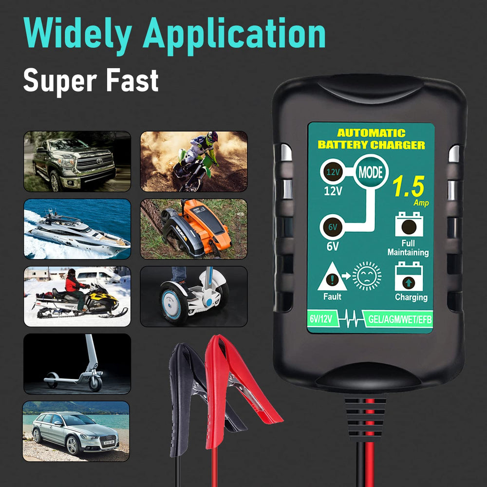 TPE LED indicators provide easy status checks on the charger.
