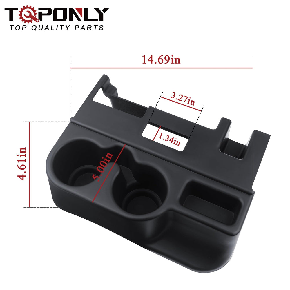 TQPONLY attachment demonstrates robust black plastic construction for tough truck interiors.