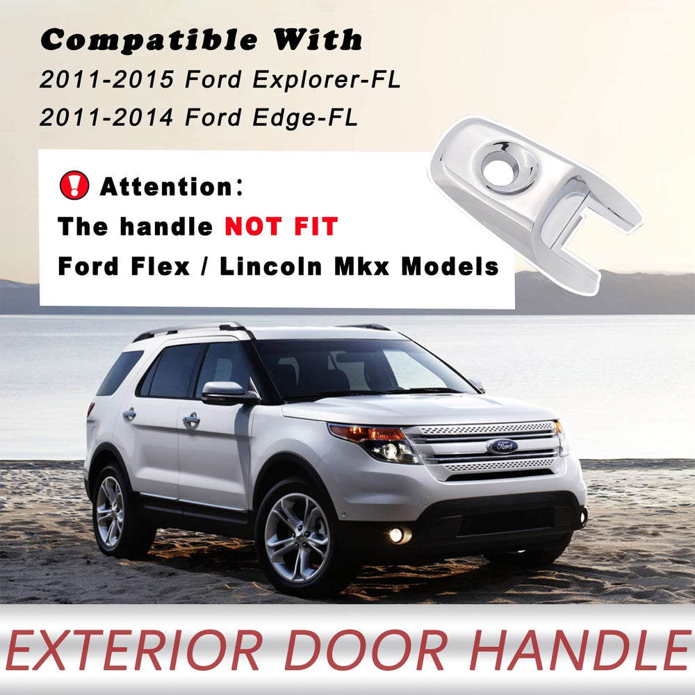 TQPONLY chrome exterior door handle on the front driver side enables easy installation.