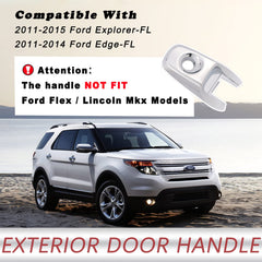 TQPONLY chrome exterior door handle on the front driver side enables easy installation.