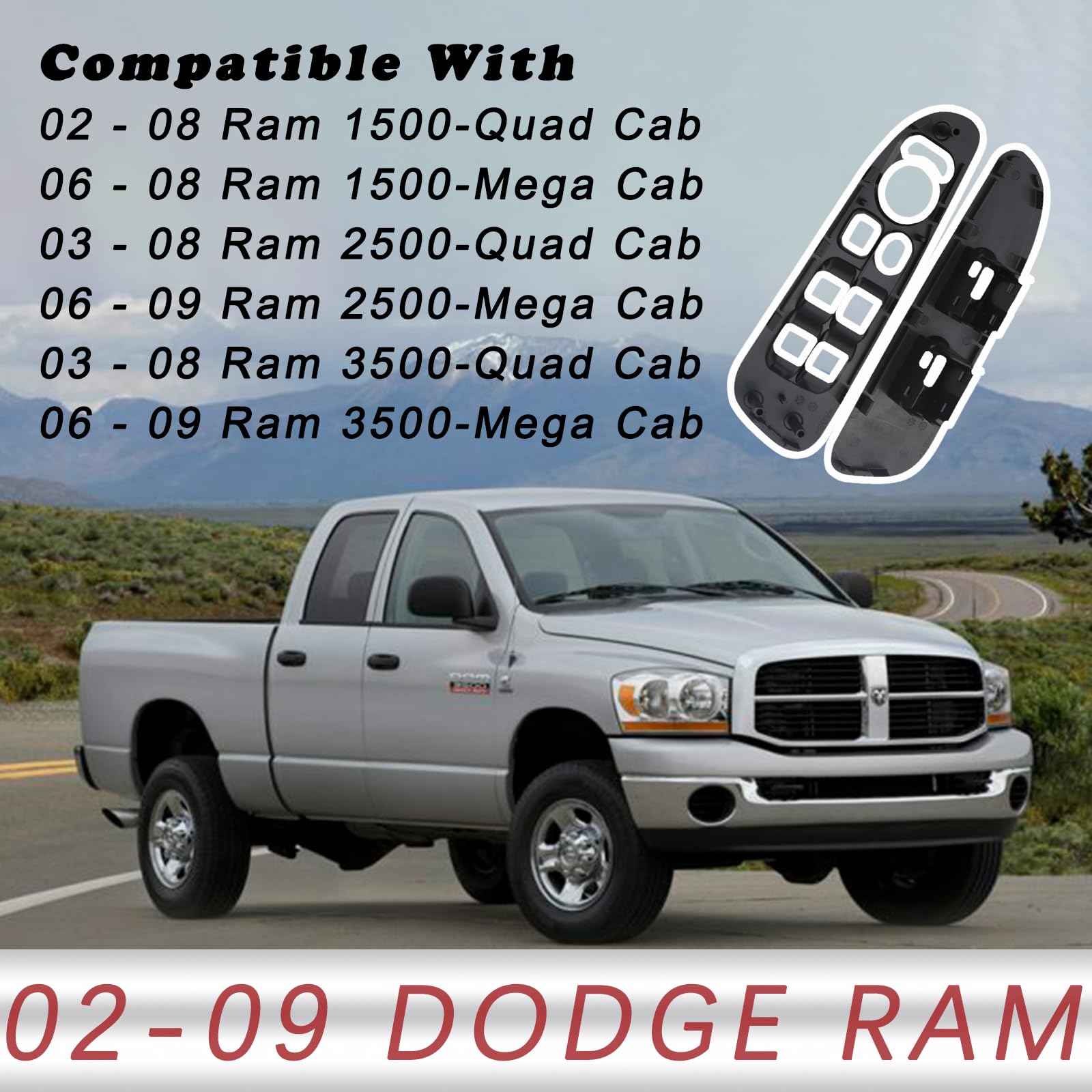 TQPONLY quad-cab Dodge Ram bezel, durable taupe plastic, direct replacement for worn trim