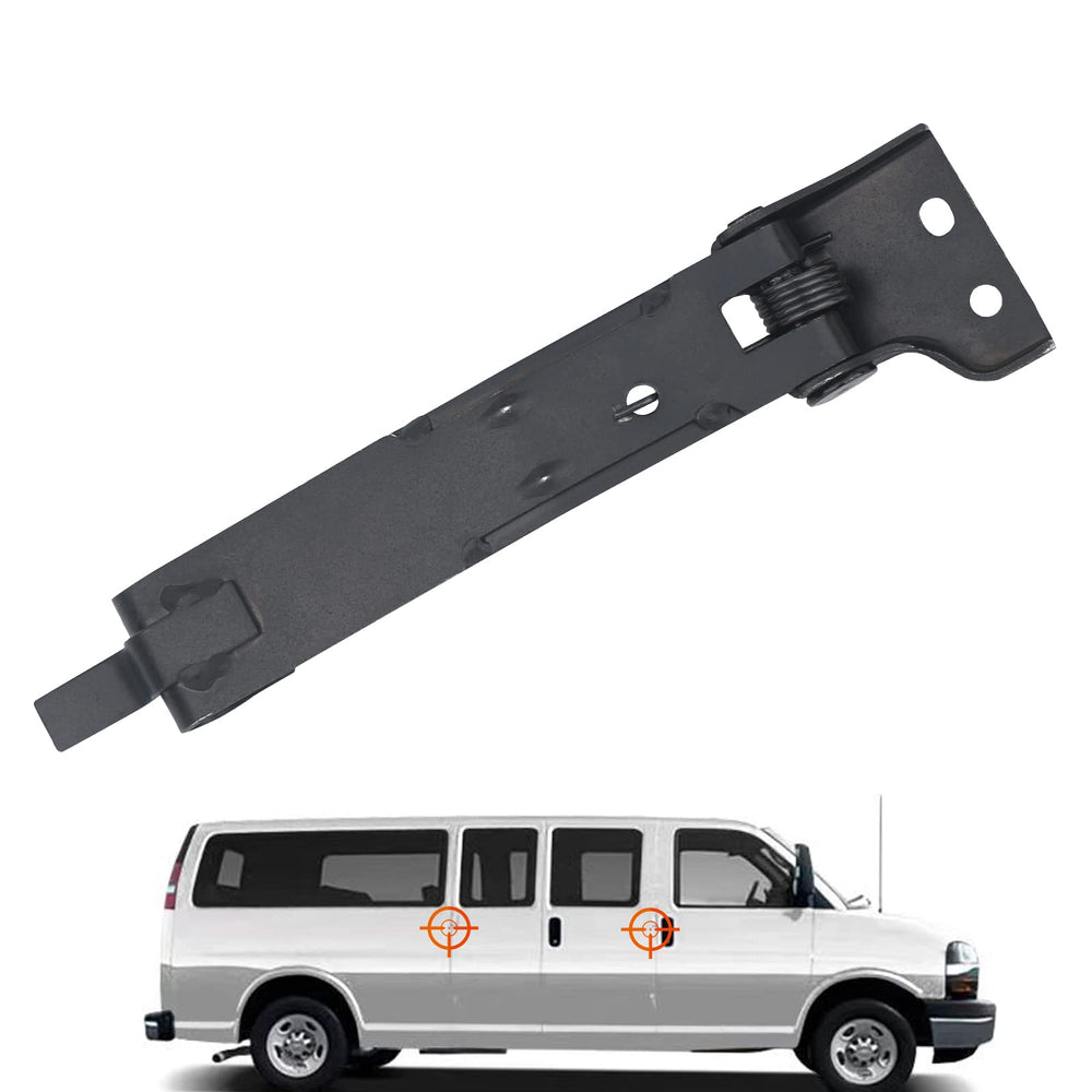 TQPONLY passenger-side door check strap improves hinge feel on Chevy Express and GMC Savana.