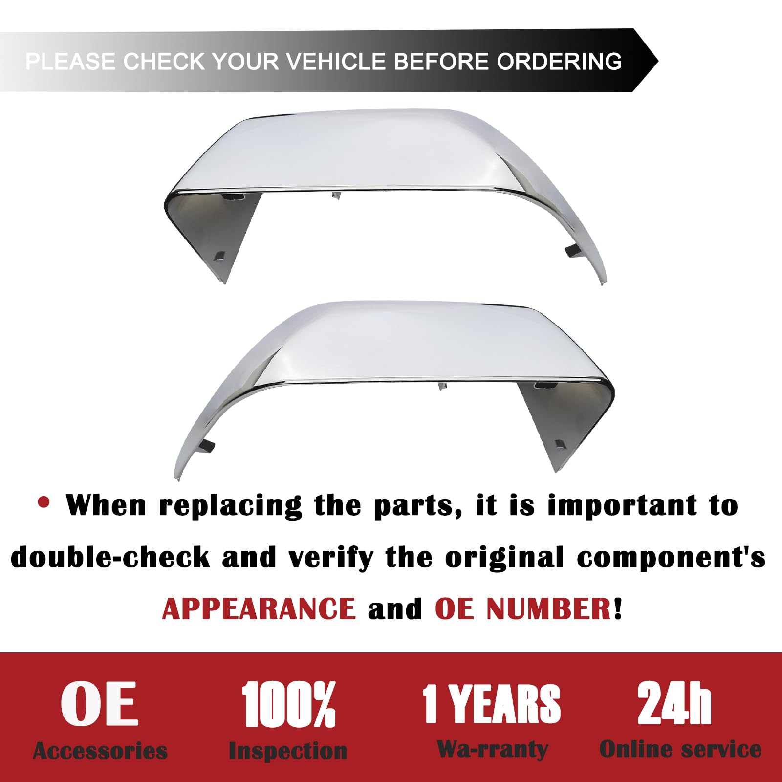 TQPONLY driver-side mirror cap fit example with factory-like integration.