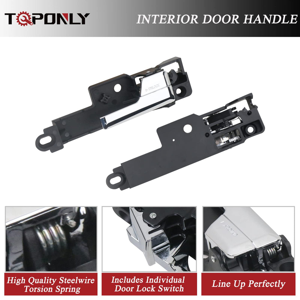 TQPONLY four-piece door handle set packaging for quick replacement