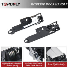 TQPONLY four-piece door handle set packaging for quick replacement