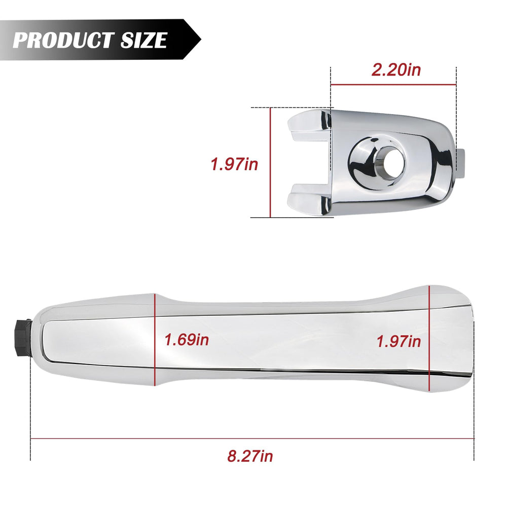 TQPONLY exterior door handle with keyhole supports secure access on your vehicle.
