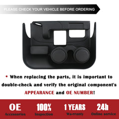 TQPONLY black plastic cupholder tray organizes keys, coins, and phone.