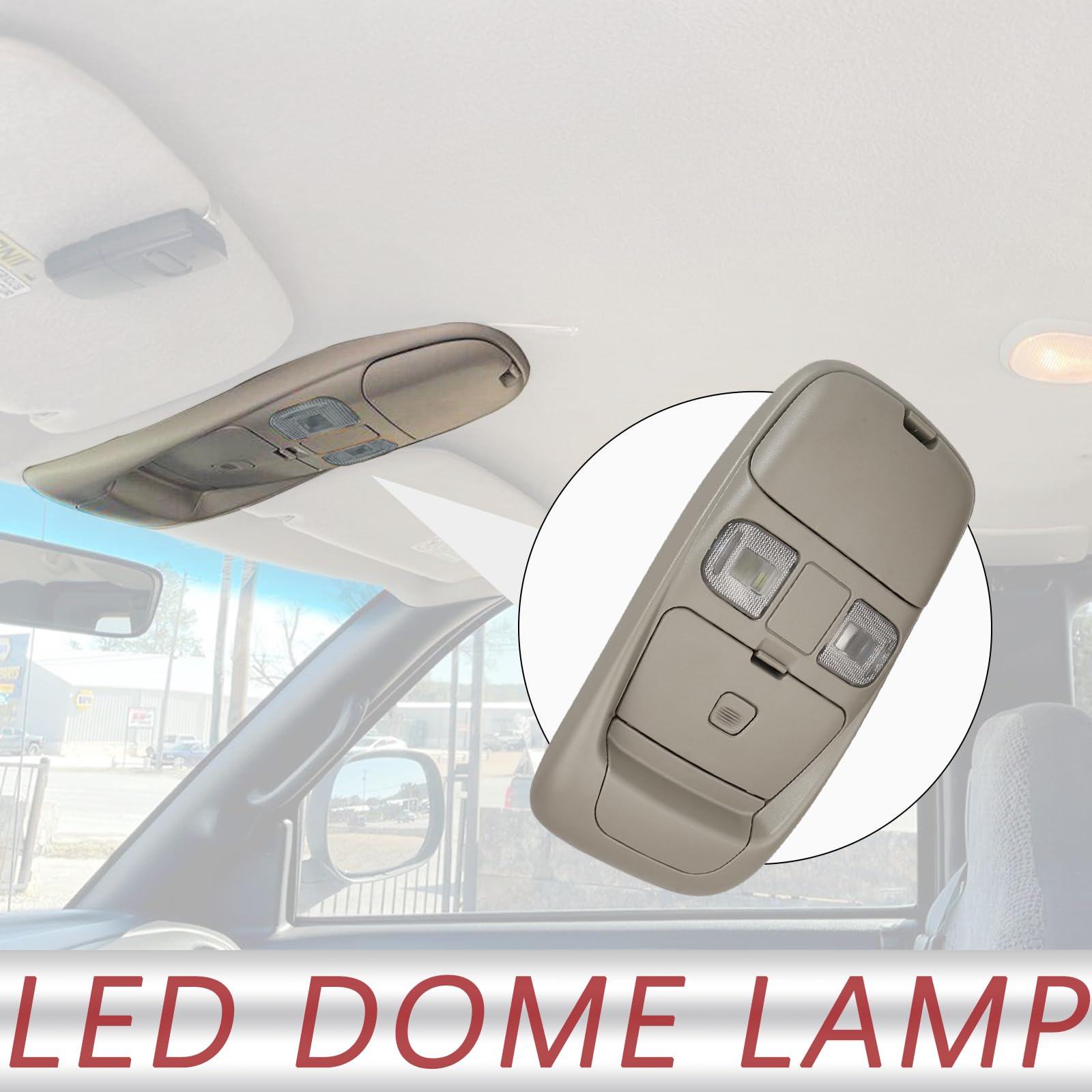 TQPONLY garage door opener door for Ram interior, quick access.