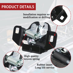 TQPONLY hood latch for Dodge Dakota front view supports reliable hood security.