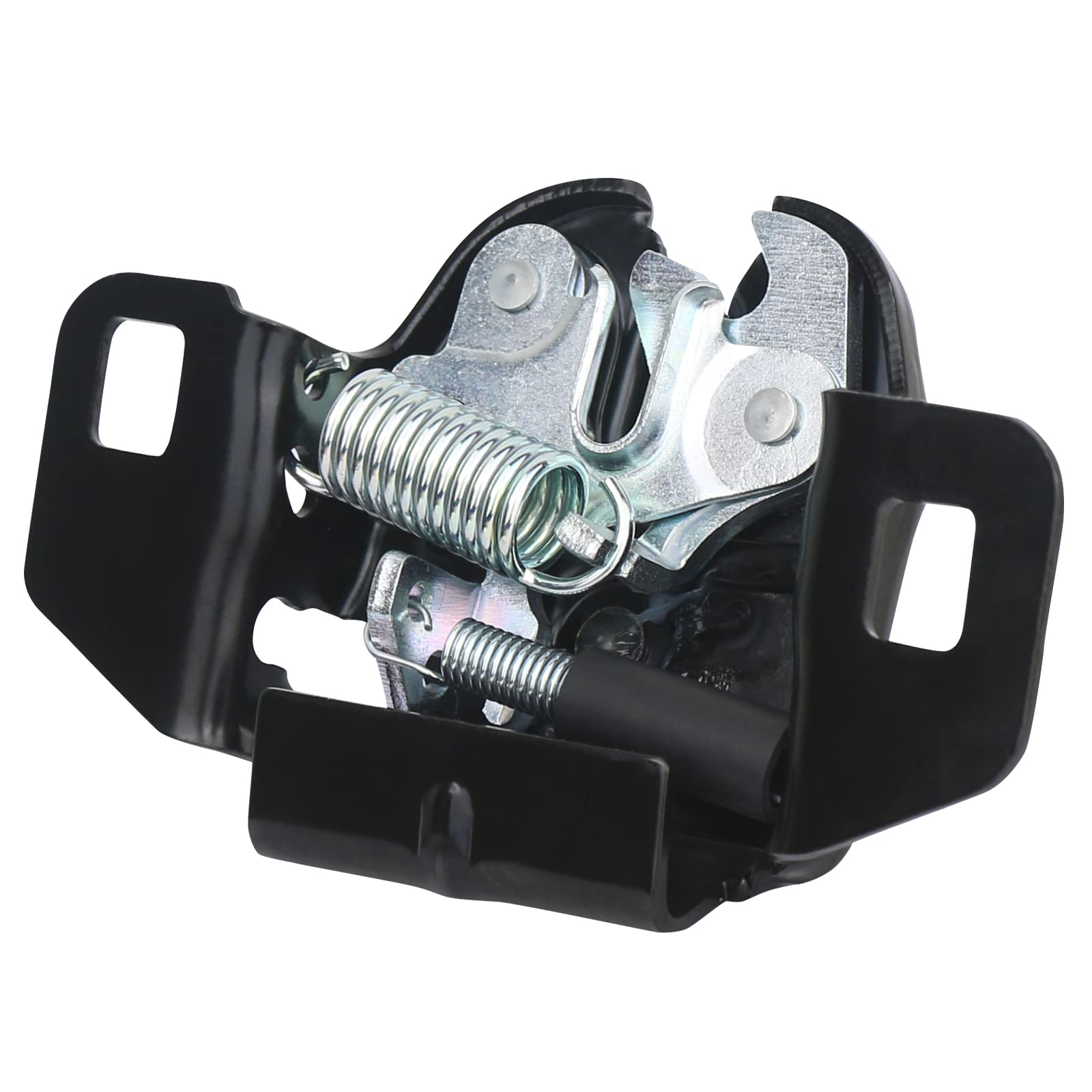 TQPONLY hood latch assembly packaging with warranty information.