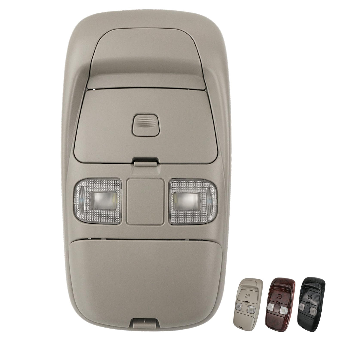 TQPONLY overhead console LED light in Ram interior gray for improved cabin illumination.