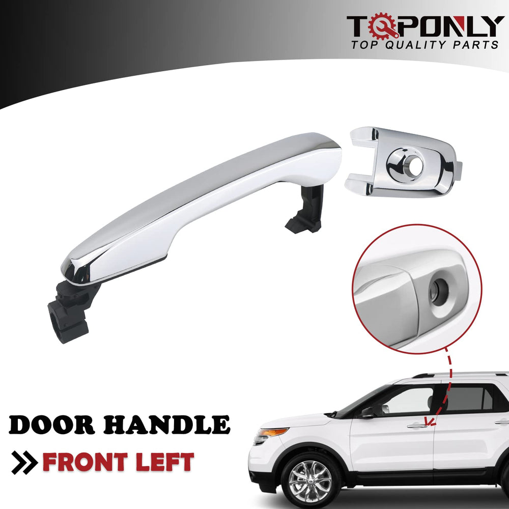 TQPONLY replacement door handle for Explorer Edge fits 2011-2015 models for a direct replacement.