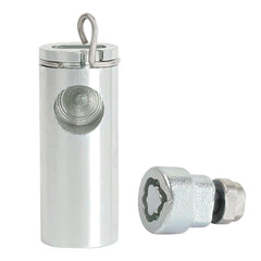 TQPONLY spare tire lock assembly front view for enhanced anti-theft protection.