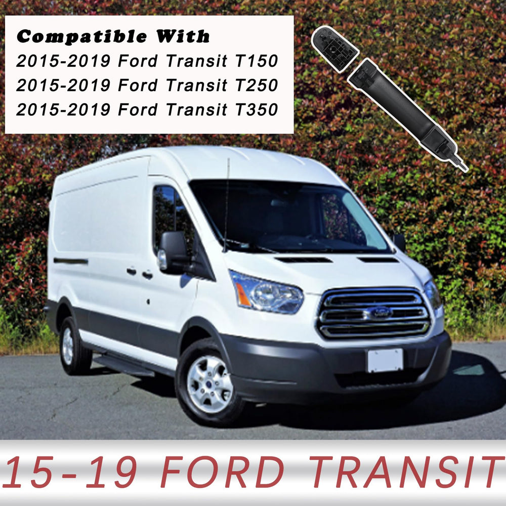 TQPONLY texture black housing and lever detail enhances van exterior aesthetics