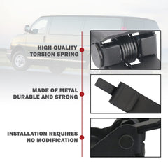 TQPONLY fitment for Chevy Express and GMC Savana vans shown.