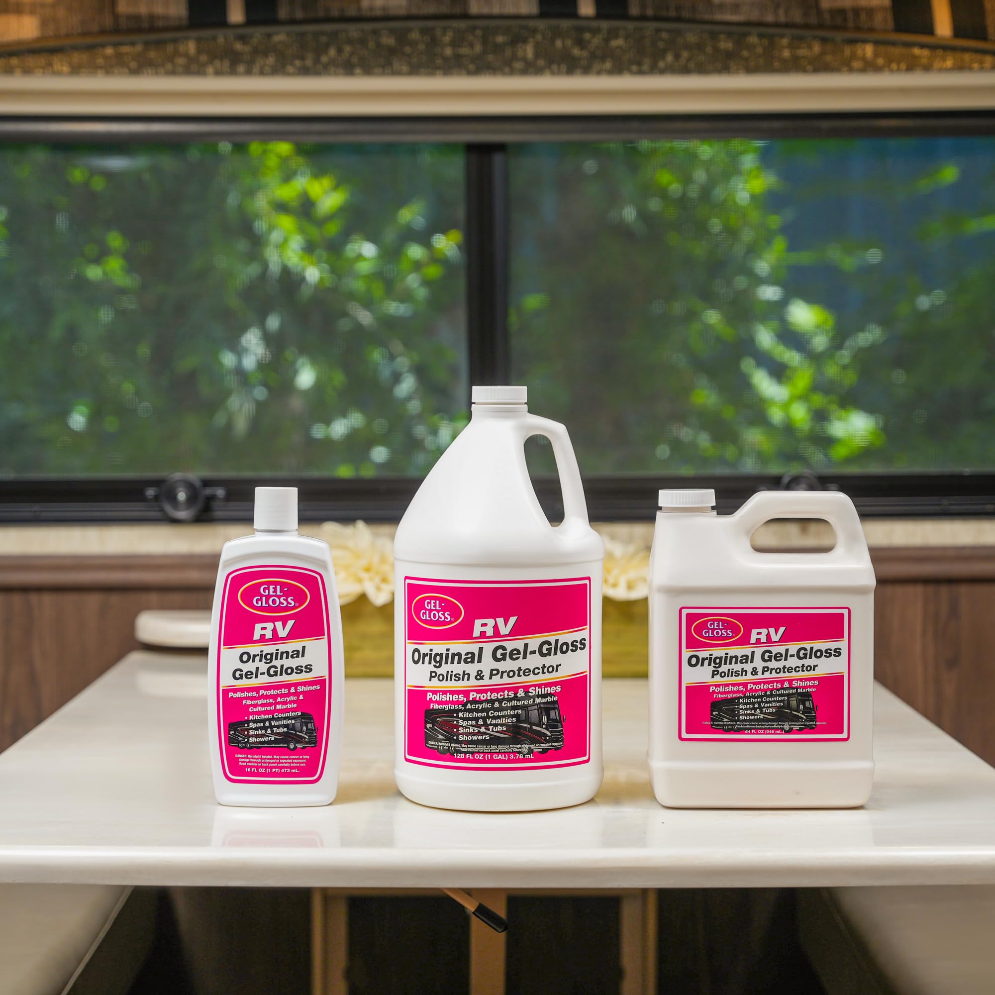 Gel-Gloss used on multiple surfaces demonstrating versatility.