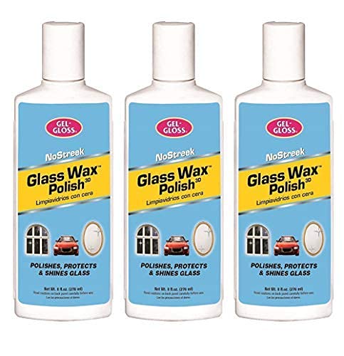 TR Industries Glass Wax Cleaner 8oz bottle cleans glass and reduces water spots