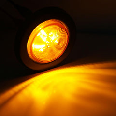 Traberm 2in amber LED trailer marker with grommets and pigtails for easy install