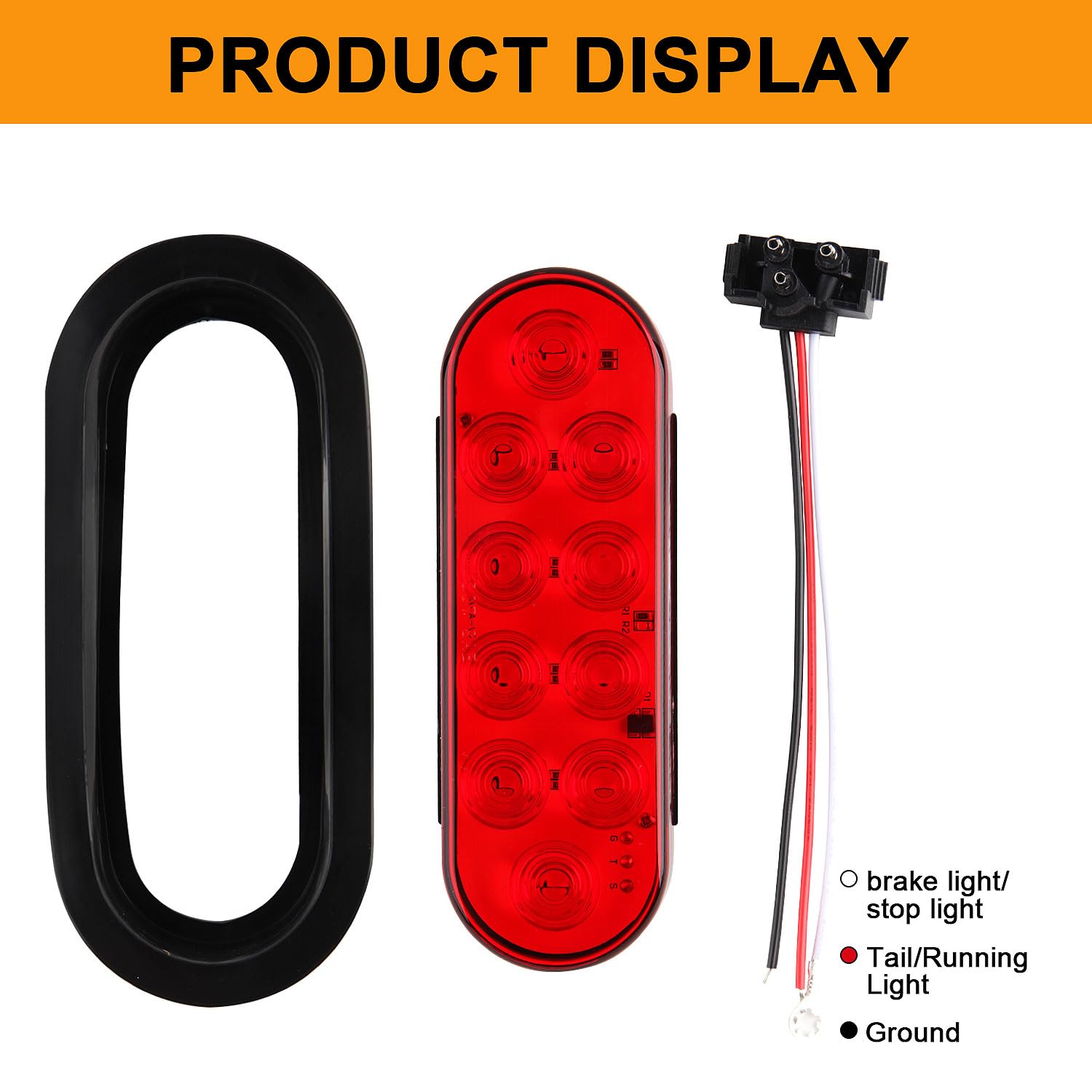 Traberm rubber grommet installation shows flush mounting for tidy trailer lighting.