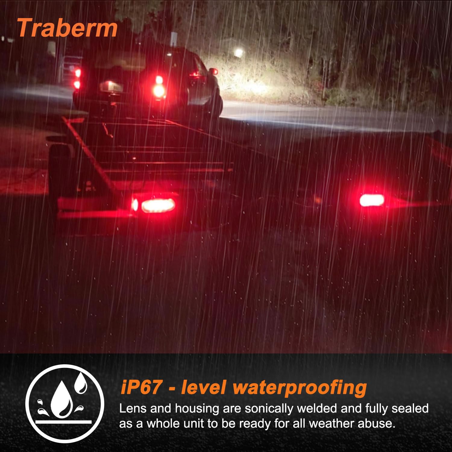 Traberm wiring setup for easy hardwire installation on trailers.