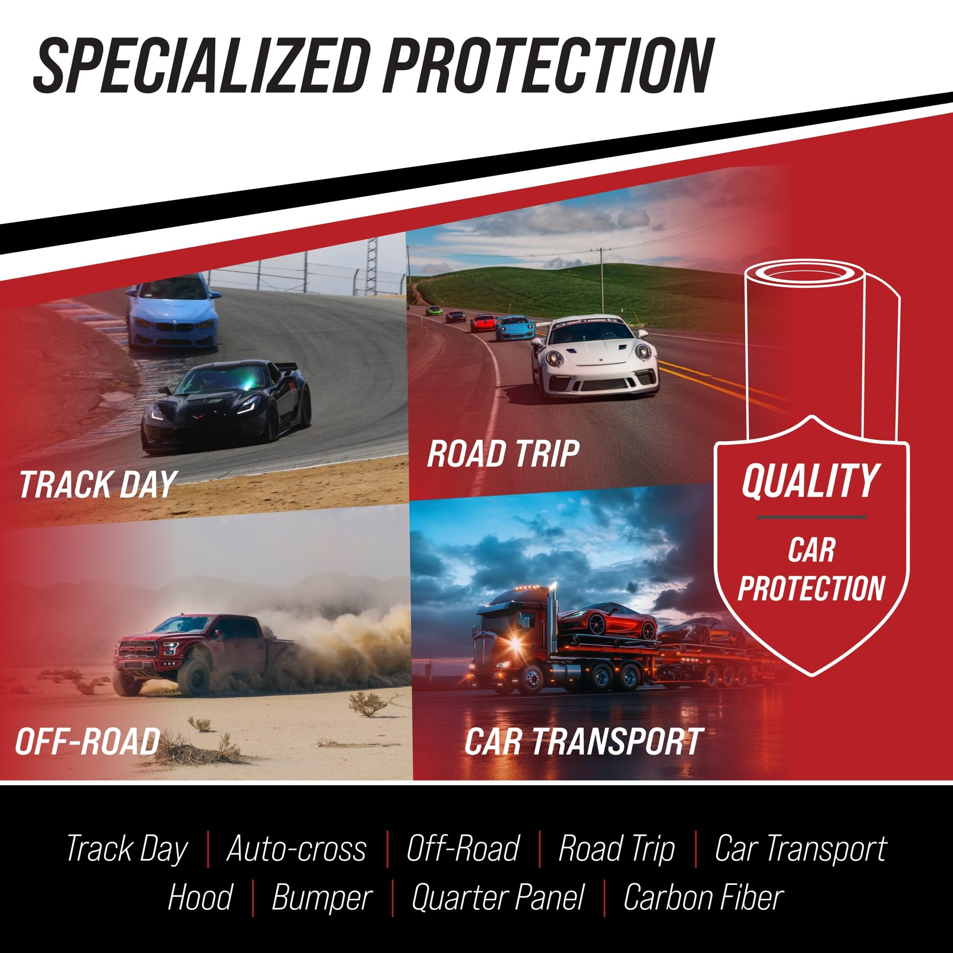 Track Armour door-panel protection film keeps the finish pristine and removable.