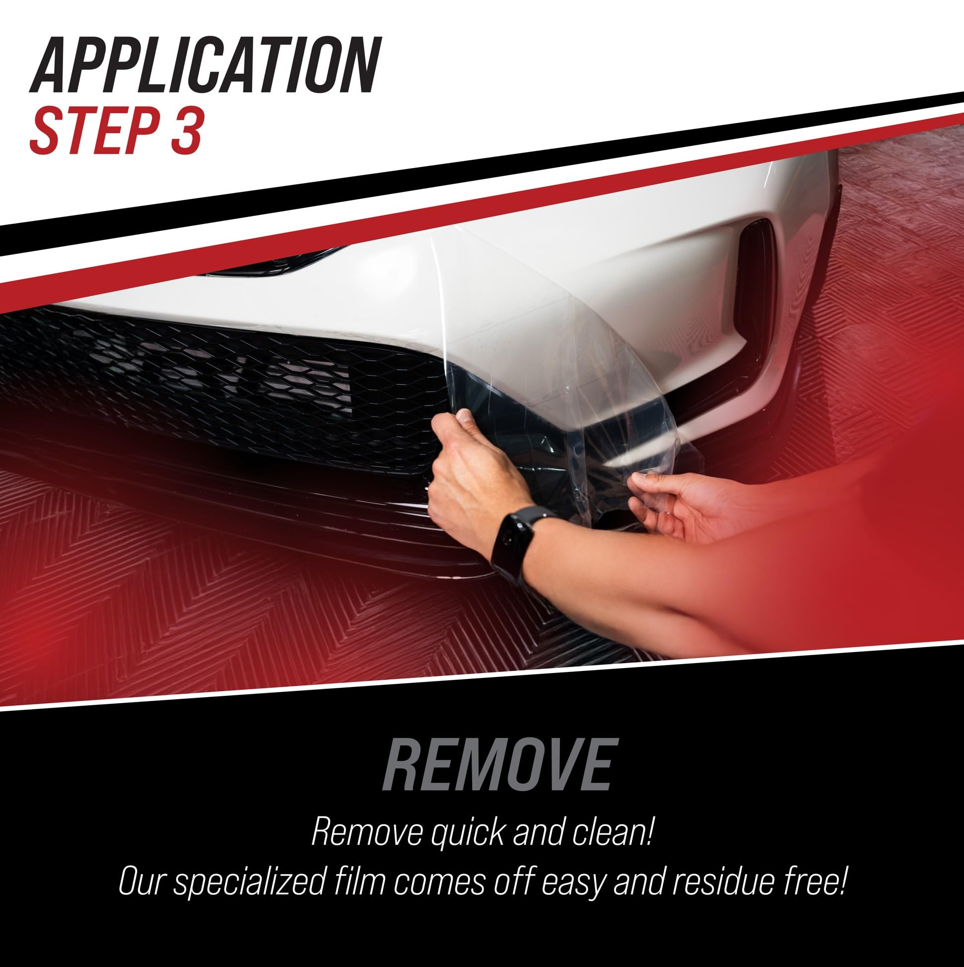 Track Armour easy-application guide supports quick, clean installation.