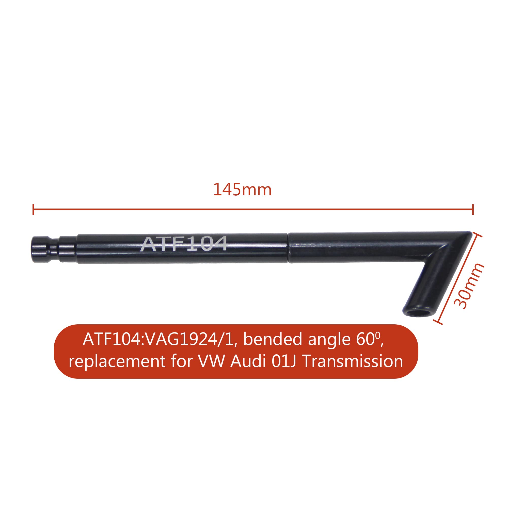 TradeINArt ATF adaptor M10X1.0 demonstrates secure connection with VW/Audi fittings