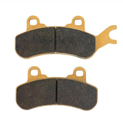 Close-up of Traild ceramic pads showing heat resistant surface for consistent braking