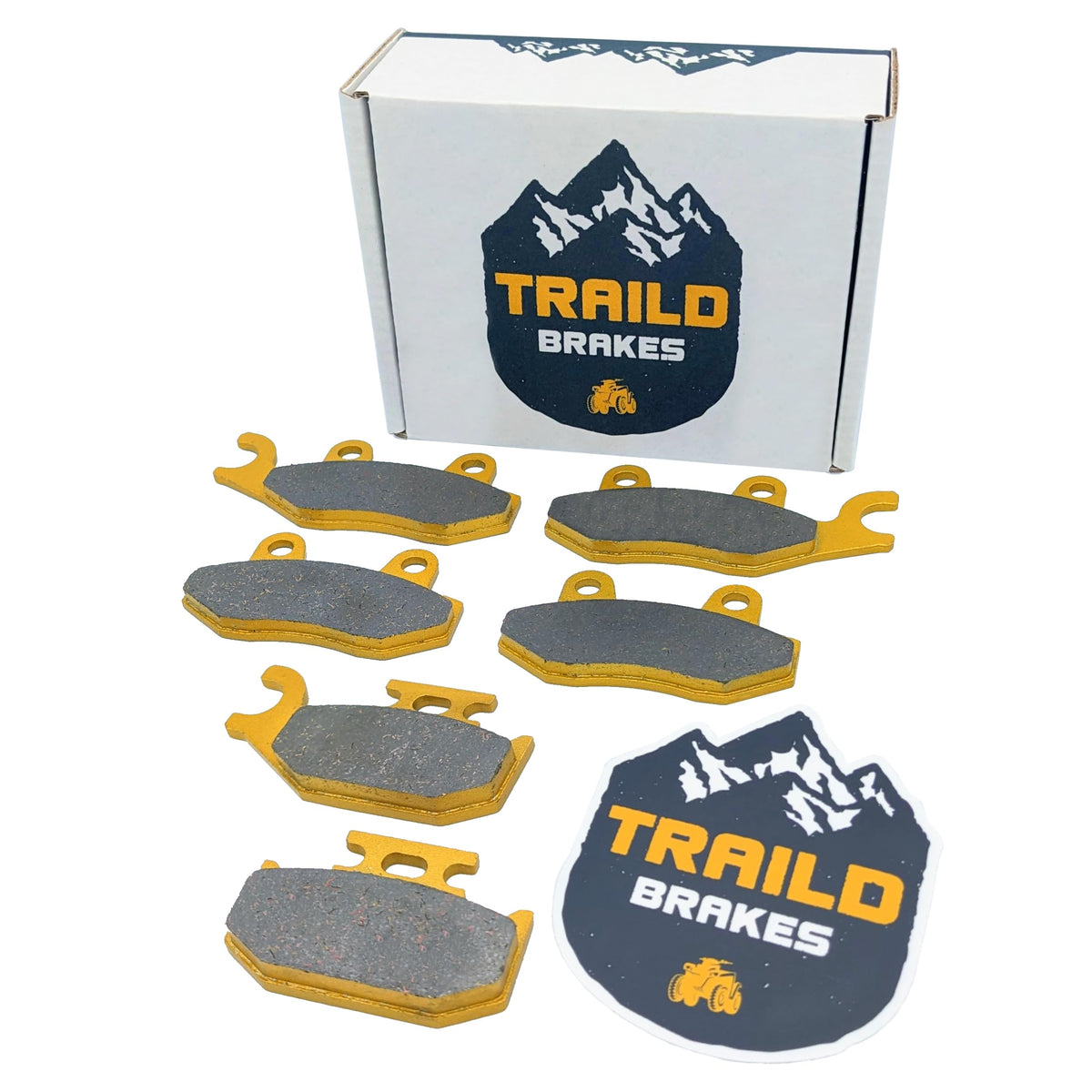 Traild ceramic brake pad front for Can-Am Ryker 600 ACE with strong initial bite.