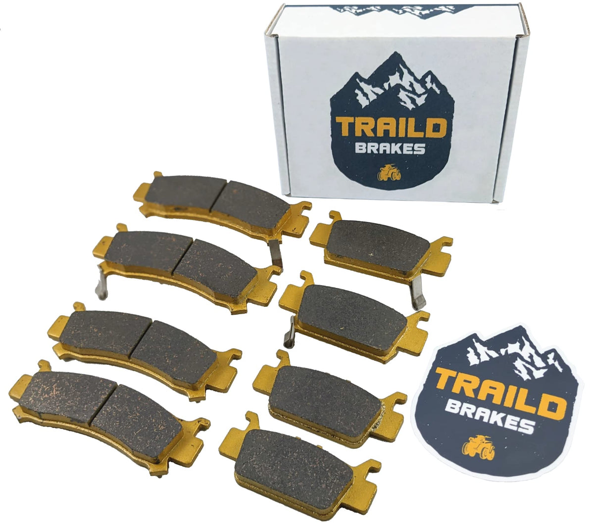 Traild front brake pad set for Honda Pioneer 1000 with ceramic compound for strong bite and fade resistance.