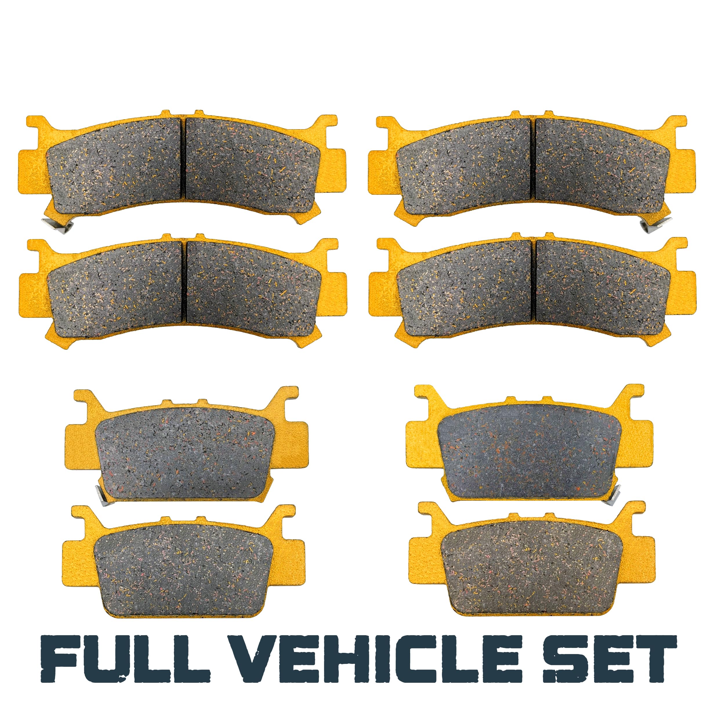 Traild ceramic pads resist heat for steady braking performance.