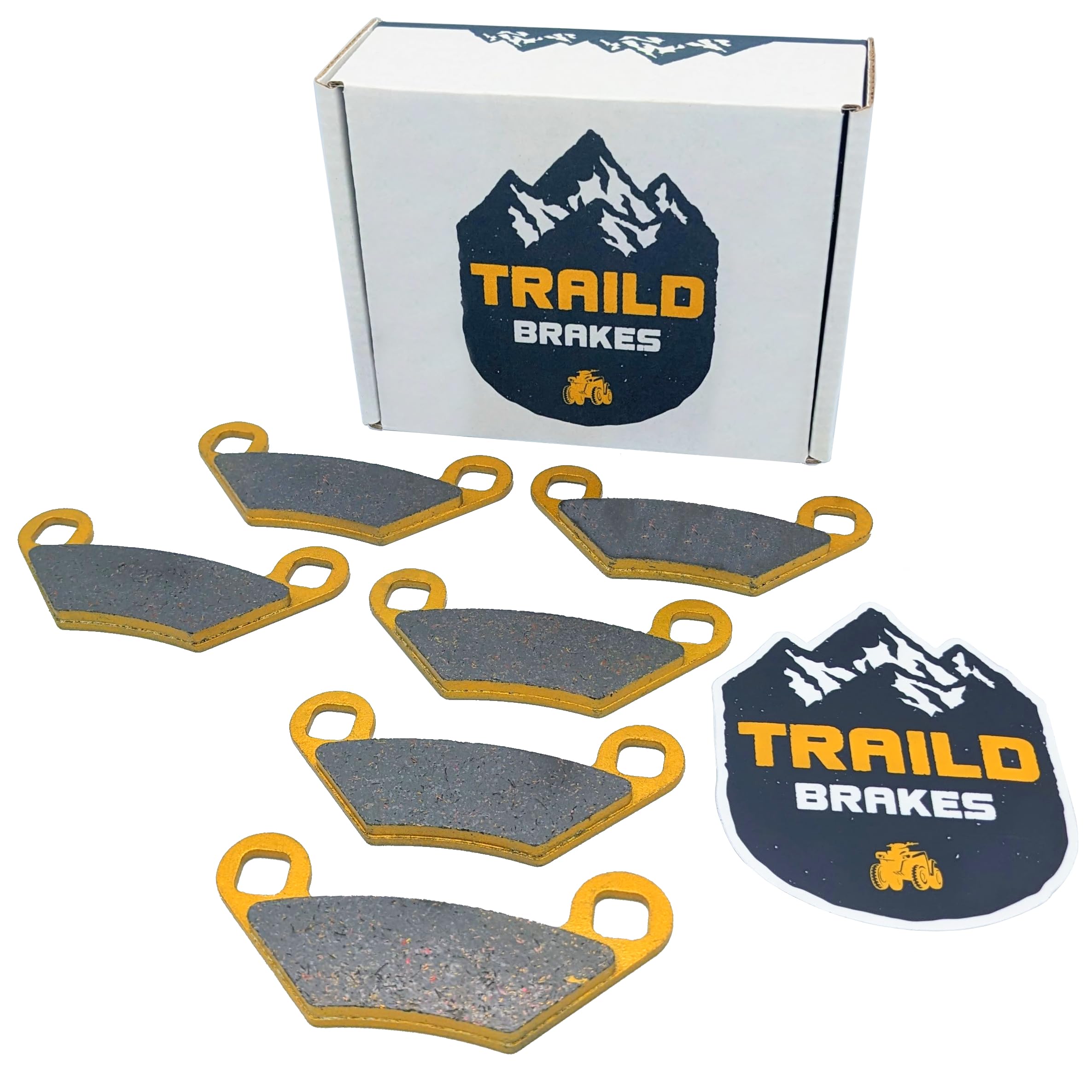 Traild Polaris Sportsman front-rear ceramic brake pads for reliable stopping