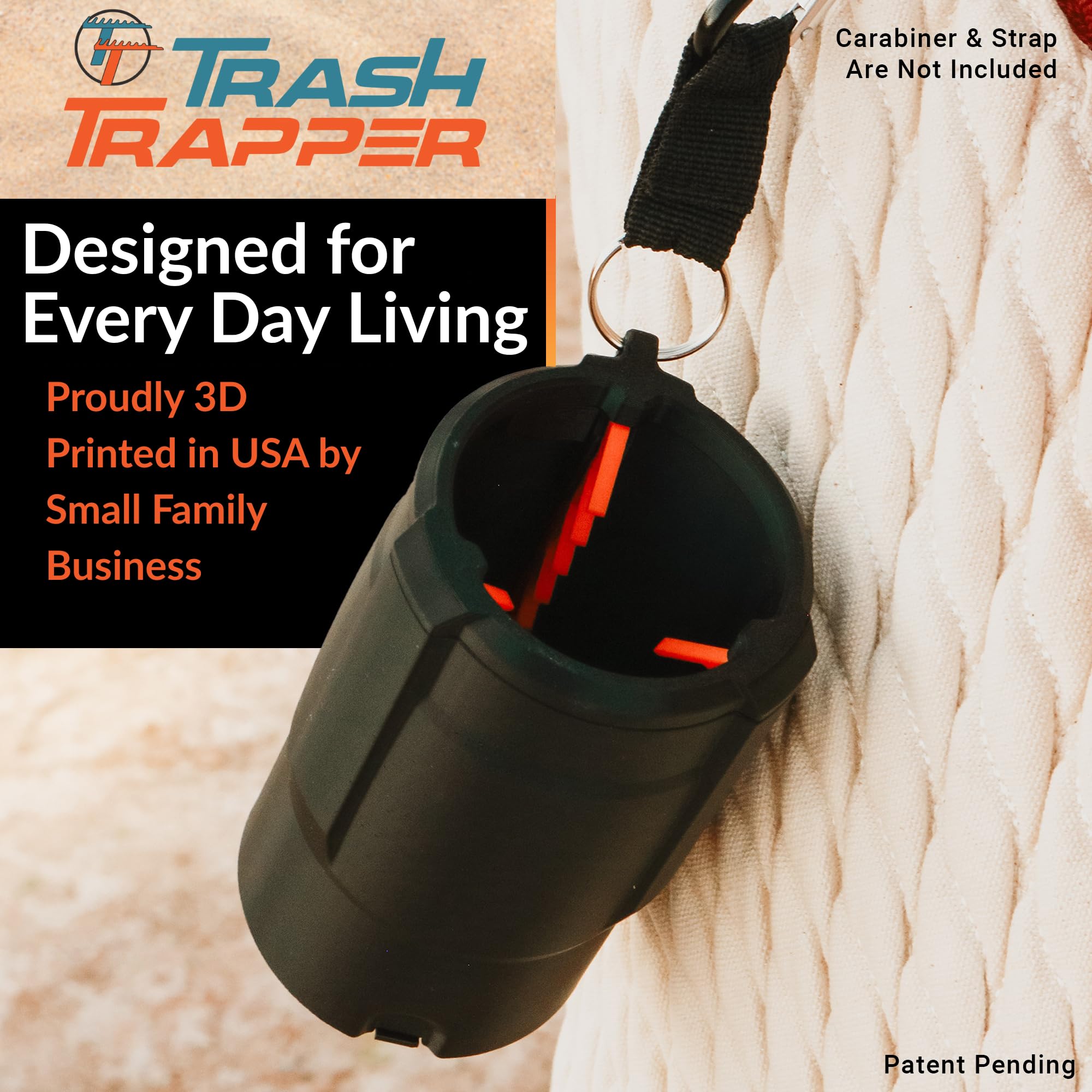 Grey and black Trash Trapper complements your car interior.