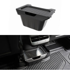 TRATHM rear center console organizer installed in Model Y for organized rear space
