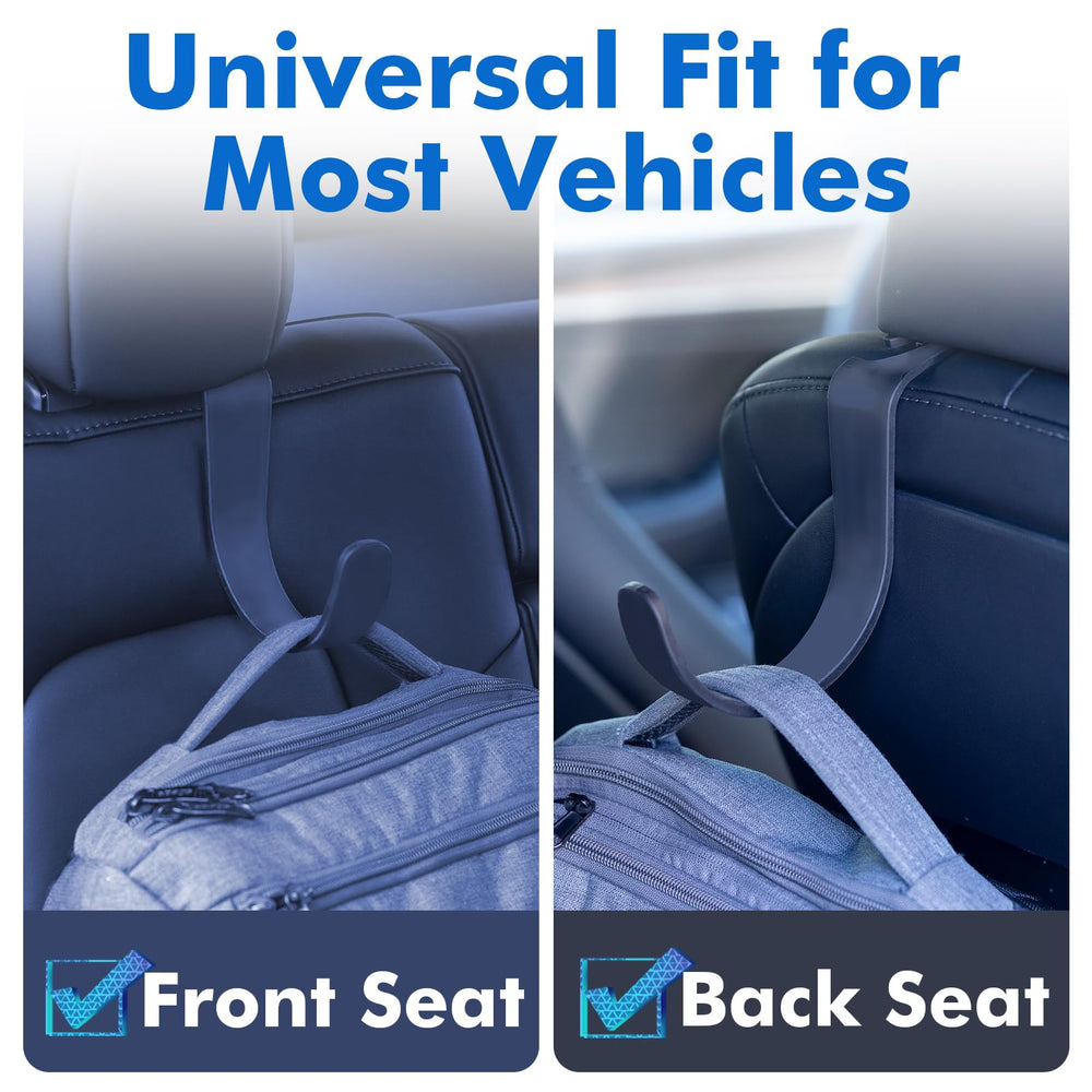 Travel Depot universal fit headrest hook fits most vehicles for easy installation