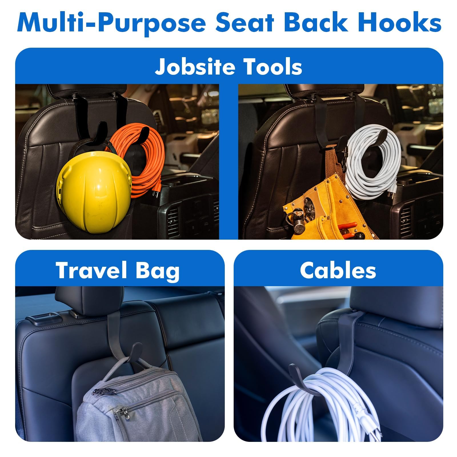 Travel Depot versatile truck organizer frees floor space and improves safety.